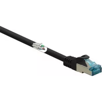 Renkforce RF-5047476 tinklo kabelis juodas 3 m Cat6a S/FTP (S-STP)