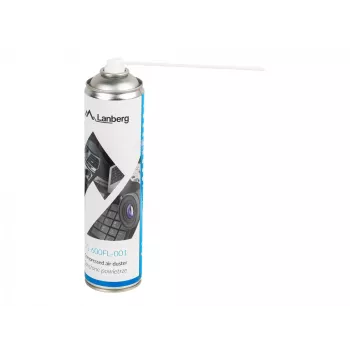 Suspausto oro valiklis LANBERG CG-600FL-001 – 600 ml, kompiuterių valymui, juoda/mėlyna/balta