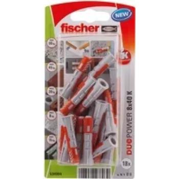 Fischer DuoPower 8 x 40 K NV sieninis kaištis 40 mm 534994 1 komplektas (534994)