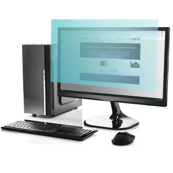 Monitoriaus ekrano apsauga QOLTEC 51075 23,8 col. Anti Blue Light, matinis anti-glare