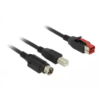 USB laidas DeLOCK 85489 USB 2.0 3 m USB B juodas