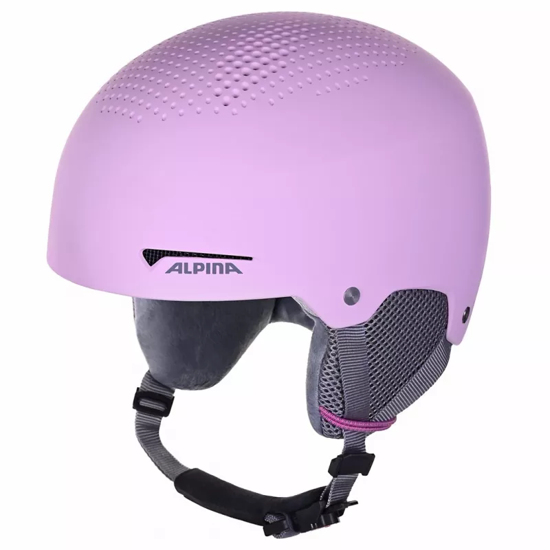 Žieminis šalmas ALPINA ZUPO (šviesiai rožinis matinis, 51-55 cm, naujas 2021 m.)