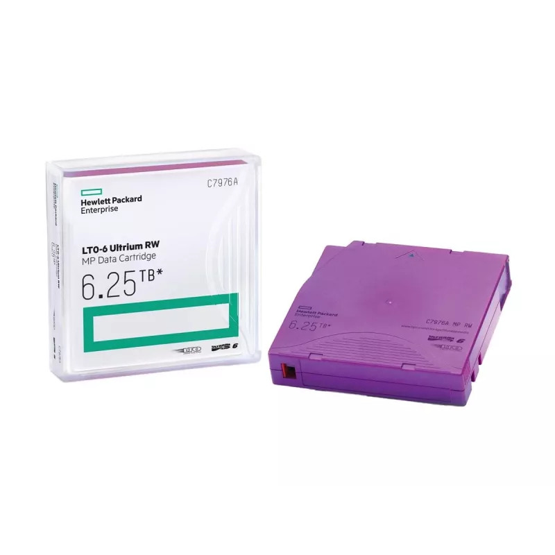 HPE LTO Ultrium 6 RW duomenų juostos kasetė C7976AN — 6,25 TB, violetinė, 20 vnt. pakuotė