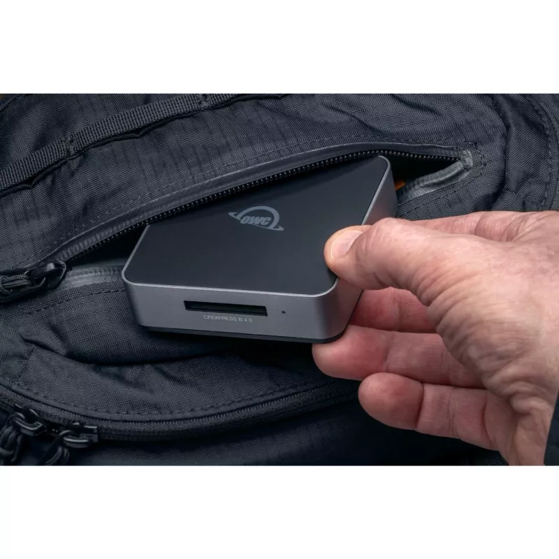 Kortelių skaitytuvas OWC OWCTCCFXB4RDR — USB 3.2 Gen 2 Type-C, CFexpress/SD/SDXC, juodas, 8256 Mbit/s