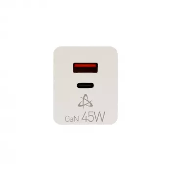 SBOX Home Charger HC-45 45W GaN sieninis įkroviklis su dviem USB prievadais