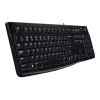 Logitech Desktop MK120, laidinis, USB, QWERTZ, juodas, su pele