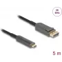 DELOCK Active Optical Cable USB-C to DisplayPort 81604 4K 60Hz, USB-C (Alt Mode) į DP, 1,8 m