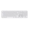 Apple Magic Keyboard su Touch ID ir skaitmenine klaviatūra, UK English, balta (MXK73B/A)