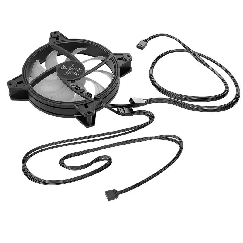 Kompiuterio aušinimo ventiliatorius MODECOM VOLCANO APEX 140 ARGB Black Reverse 140mm