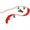 Pasaulio bėgių rinkinys Berg and Tal, geležinkelis Wood/Red, 16 dalių