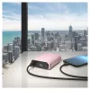 Nešiojama baterija RealPower PB-10000C PD+ 10000 mAh rožinė
