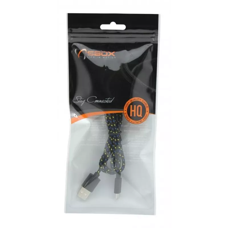Sbox USB-1031B USB->Micro USB 1 m juodas
