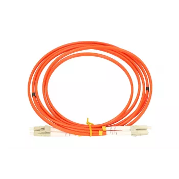 Skaidulinis optinis kabelis FTTH Extralink EX.3753 OM2 3 m LC–LC pilnas dupleksas, raudonas