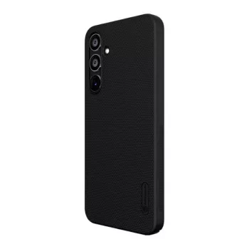Apsauginis dėklas telefonui Nillkin Super Frosted Shield Pro, Samsung Galaxy A35, juodas, plonas, galinė ir šoninė apsauga, tikslūs išpjovimai