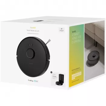 Robotinis dulkių siurblys Hombli HBVR-0100 — be maišelio 0,35 l, 3200 mAh, 90 min veikimo, 33 cm skersmuo, juodas