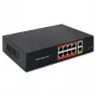Tinklo jungiklis QOLTEC FAST Ethernet PoE 8xRJ45 su 2xRJ45 uplink (52290)