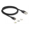 USB kabelis DeLOCK 88165 1 m USB A juodas