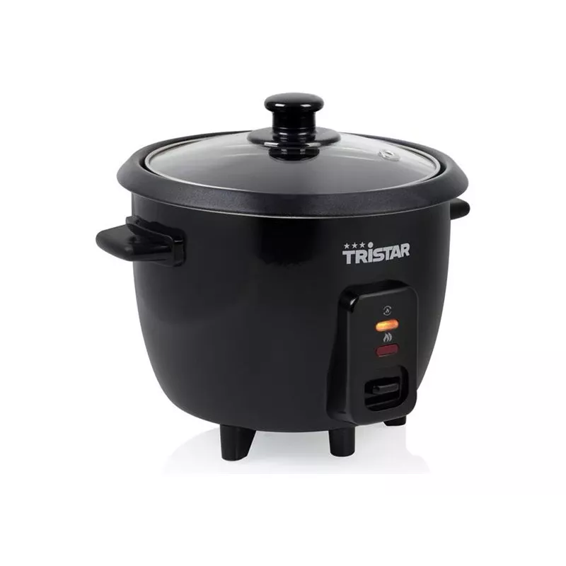 Ryžių virimo aparatas Tristar RK-6141, 0,6 l, 300 W, juodas, mygtukų valdymas