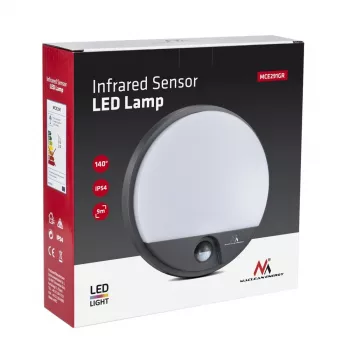 LED 15W lempa su infraraudonųjų spindulių judesio jutikliu MACLEAN MCE291 GR