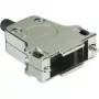 Harting D-SUB gaubtas, 15 kontaktų, metalinis, 180°, sidabrinis, 09 67 015 0344