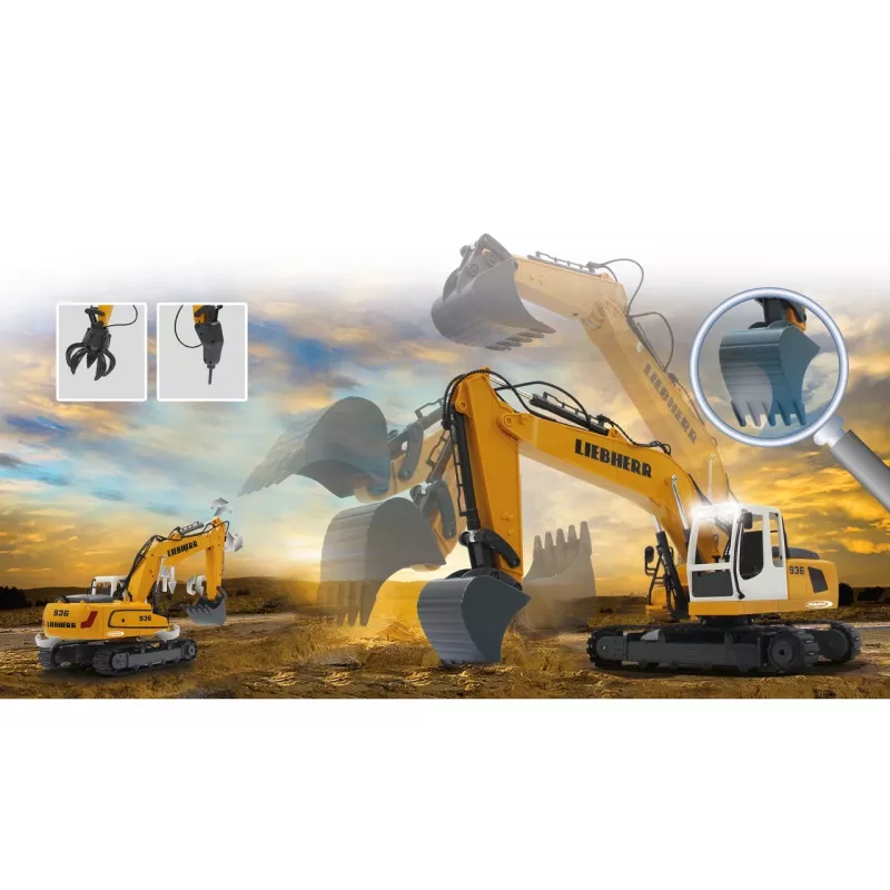 JAMARA Liebherr R936 Ekskavatorius, 1:20, nuo 8 metų, 1,22 kg