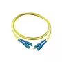 LWL šviesolaidinis duplex kabelis, vienmodis SC/SC, 9/125, ilgis: 10 m, Good Connections® (LW-910SC)