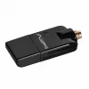 Lanberg NC-0150-WE USB WiFi tinklo adapteris Mini N150, 150 Mbit/s, 1 išorinė antena, juodas