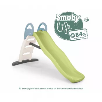Vaikiška čiuožykla lauko žaidimams Smoby Life Funny Wave Slide su vandens jungtimi