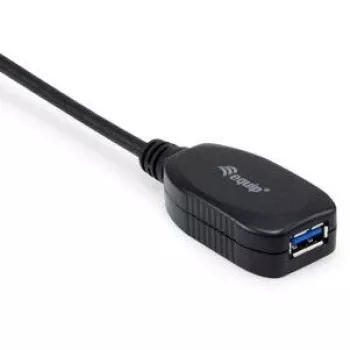 Equip 133346 USB 3.2 Gen 1 aktyvus ilginimo kabelis 5 m USB A juodas