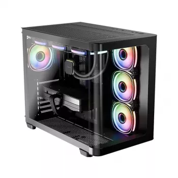 Korpusas LC-Power LC-8001B-ON Midi Tower Juodas