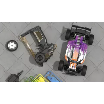 Radijo bangomis valdomas lenktyninis bugis Amewi CoolRC DIY Race Buggy 2WD 1:18