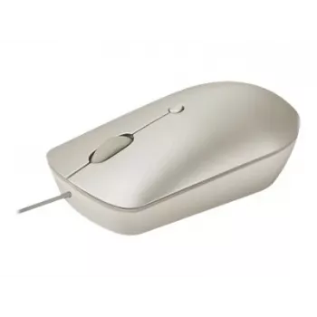 Laidinė biuro pelė Lenovo 540 ambidekstrinė USB Type-C optinė 2400 DPI smėlio spalvos