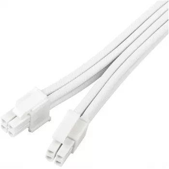 Prailginimo laidas maitinimo šaltiniui SILVERSTONE EPS 12V 8 kontaktų (30 cm) baltas SST-PP07E-EPS8W-V2