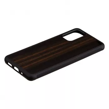 Apsauginis dėklas Samsung Galaxy S20+ – man and wood – juodas kaip juodmedis
