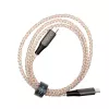 USB-C į USB-C įkrovimo laidas FIXED FIXDLED-CC-RA su PD palaikymu ir fiksuotu ilgiu, integruotas vaivorykštinis LED