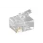 MicroConnect KON502-10R RJ-12 6P6C laidų jungtis, skaidri