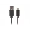 USB 2.0 kabelis LANBERG CA-USBO-20CU-0010-BK — USB A į USB C, 1 m, juodas, 480 Mbit/s