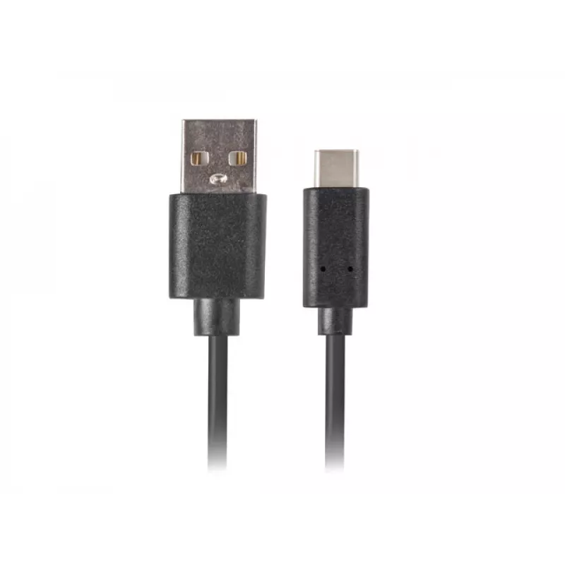 USB 2.0 kabelis LANBERG CA-USBO-20CU-0010-BK — USB A į USB C, 1 m, juodas, 480 Mbit/s