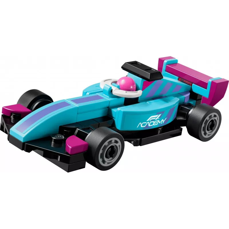 LEGO Speed Champions F1 ACADEMY Mini-Auto, konstrukcinis žaislas, polietileninis maišelis (58 dalių)
