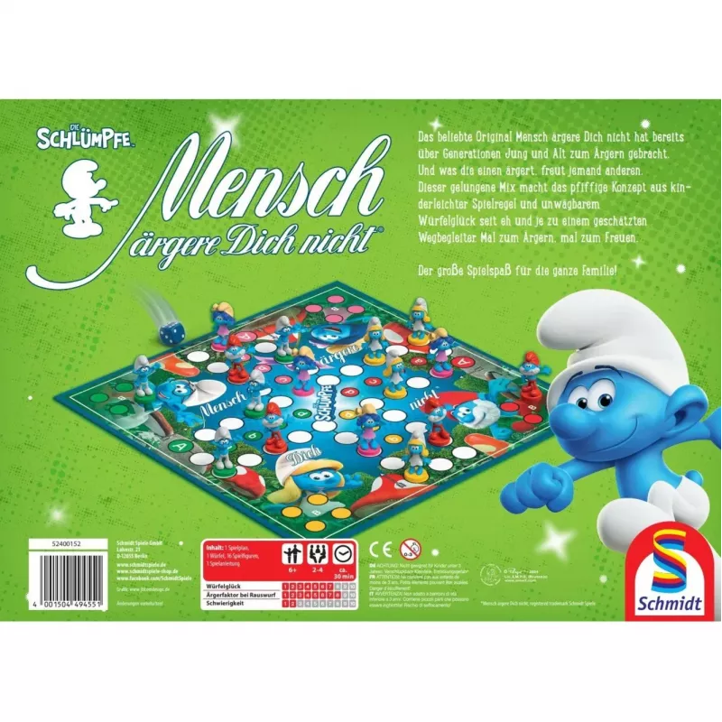 Schmidt Spiele The Smurfs Classic Ludo Stalo Žaidimas