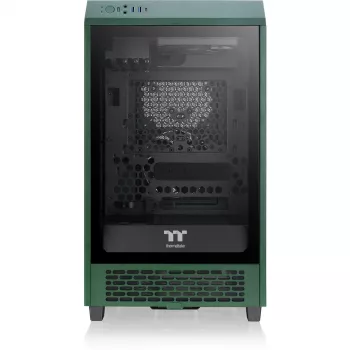 Thermaltake The Tower 200 Mini Tower korpusas, tamsiai žalias, grūdintas stiklas