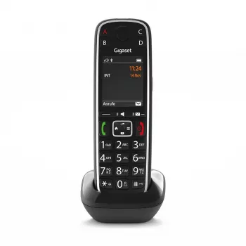 Gigaset E720HX analoginis/DECT telefonas su skambučio identifikavimu, juodas