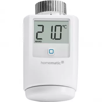 eQ-3 AG Homematic IP HMIP-eTRV, RF, 868,3 MHz, Baltas, M30 x 1,5, IP20, Skaitmeninis