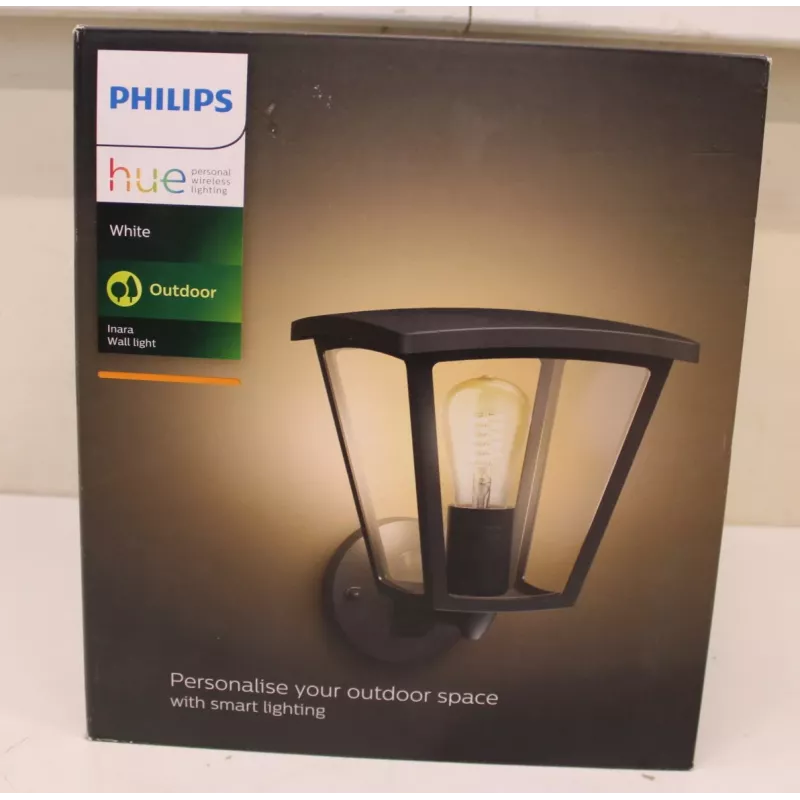 Philips Inara lauko sieninis šviestuvas | E27 LED 7W 550lm šilta balta IP44 CRI80