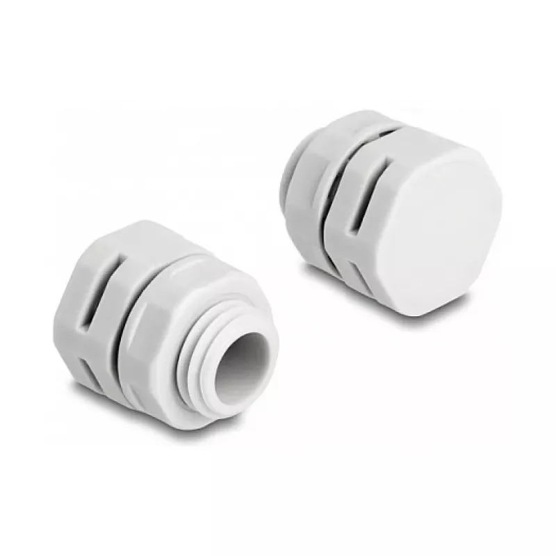 Ventiliacinis kamštis DeLOCK M12, pilkas, 2 vnt., poliamidas, 8 mm