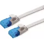 VALUE Patch Cable Cat.6A (Class EA) UTP, ypač plokščias, pilkas, 0,5 m (21.99.2010)