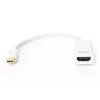 DIGITUS Mini DisplayPort į HDMI Type A adapterio kabelis, 0,15 m
