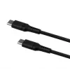 Fiksuotas USB-C į USB-C laidas FIXED FIXDLS-CC2-BK — 2 m, 60 W