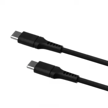Fiksuotas USB-C į USB-C laidas FIXED FIXDLS-CC2-BK — 2 m, 60 W