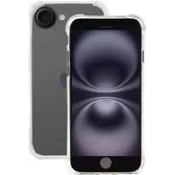 Mobilis R Series iPhone 16e permatomas minkštas dėklas